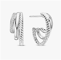 Boucles d'oreilles Ti Sento Milano Femme in Argent Cubic Zirconia 78068ZI